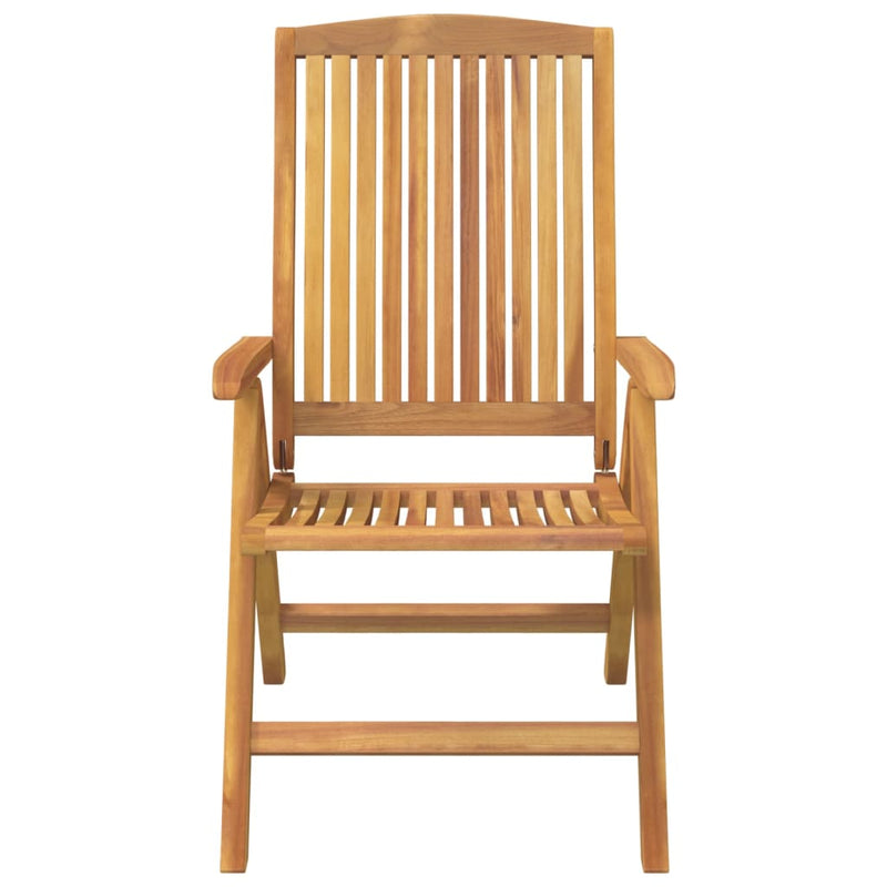 vidaXL Reclining Garden Chair 2 pcs Solid Wood Teak