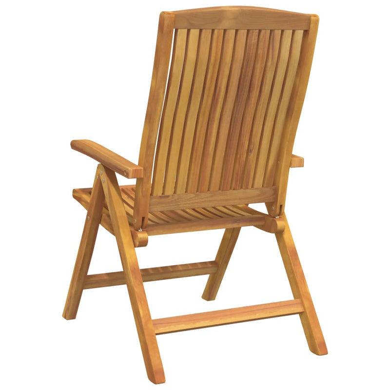 vidaXL Reclining Garden Chair 2 pcs Solid Wood Teak