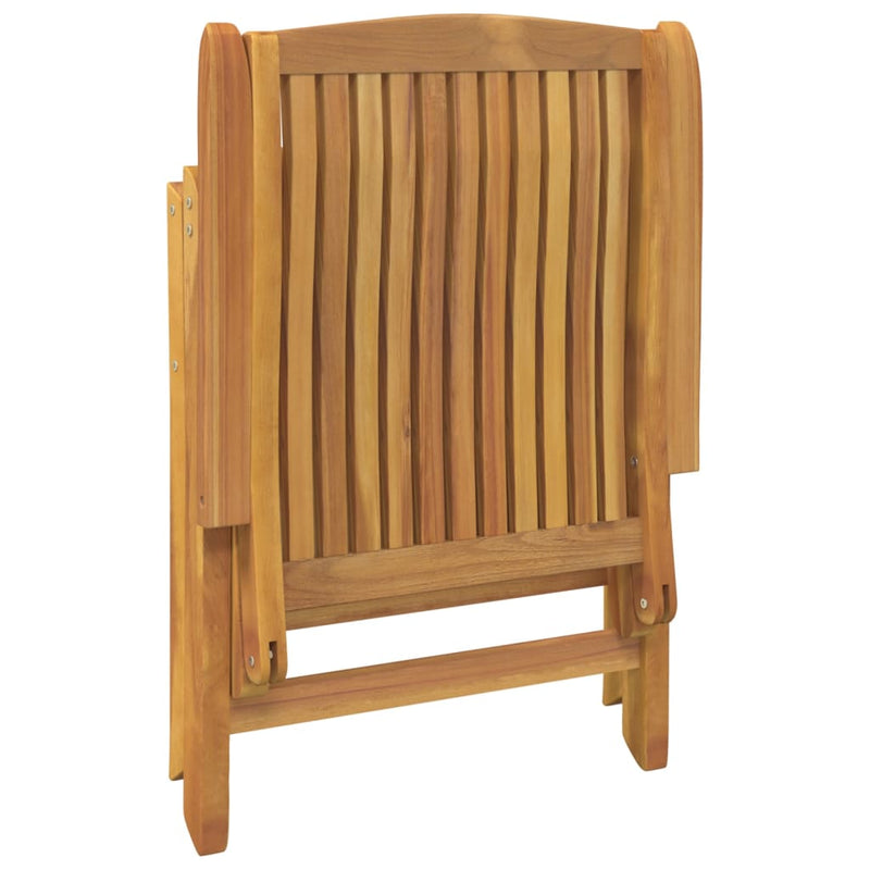 vidaXL Reclining Garden Chair 2 pcs Solid Wood Teak