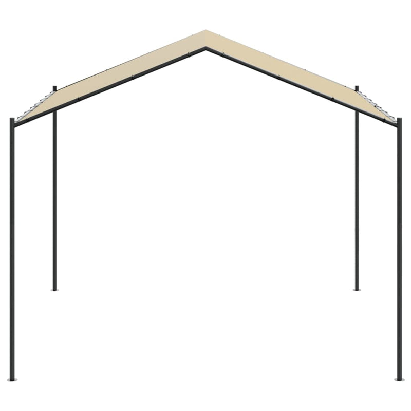 vidaXL Canopy Tent Beige 4x4 m Steel  and Fabric