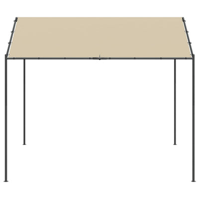 vidaXL Canopy Tent Beige 4x4 m Steel  and Fabric