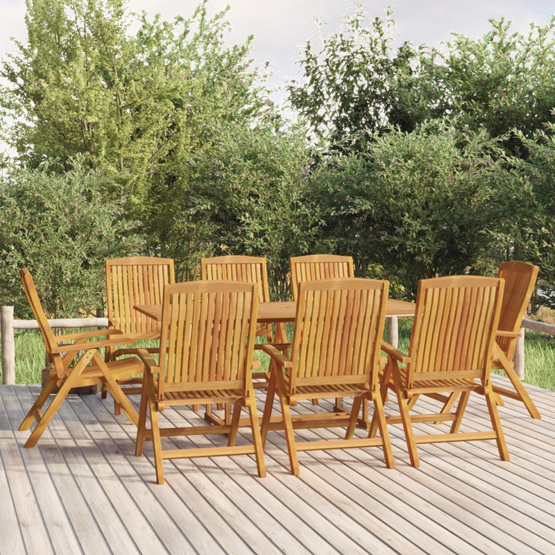 vidaXL Reclining Garden Chairs 6 pcs Solid Wood Teak