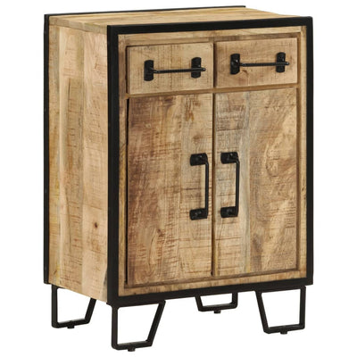vidaXL Sideboard with 2 Drawers 53x31x72 cm Solid Wood Mango and Iron