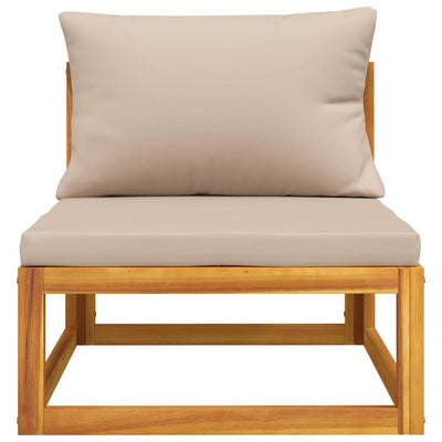 vidaXL 2 Piece Garden Sofa Set with Cushions Solid Wood Acacia