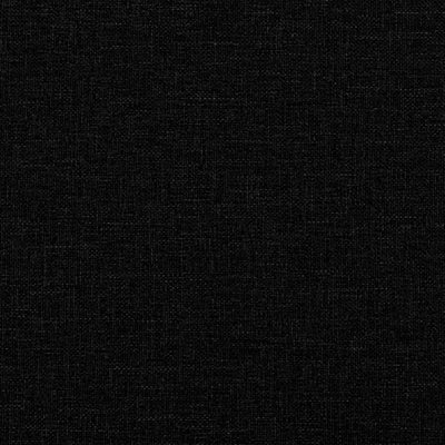 vidaXL Sofa Bed with Cushions Black Fabric