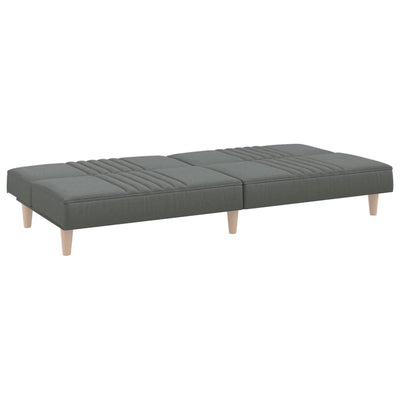 vidaXL Sofa Bed Dark Grey Fabric