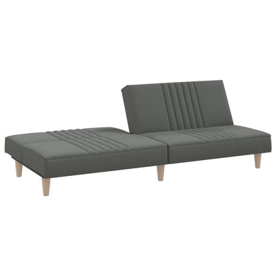 vidaXL Sofa Bed Dark Grey Fabric