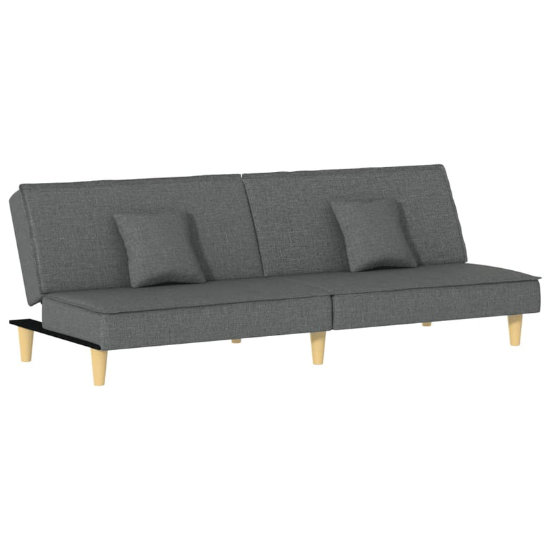 vidaXL Sofa Bed Black Fabric