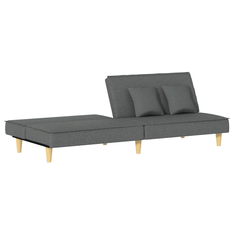 vidaXL Sofa Bed Black Fabric