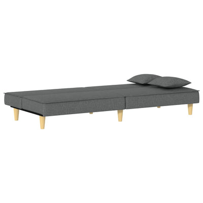 vidaXL Sofa Bed Black Fabric