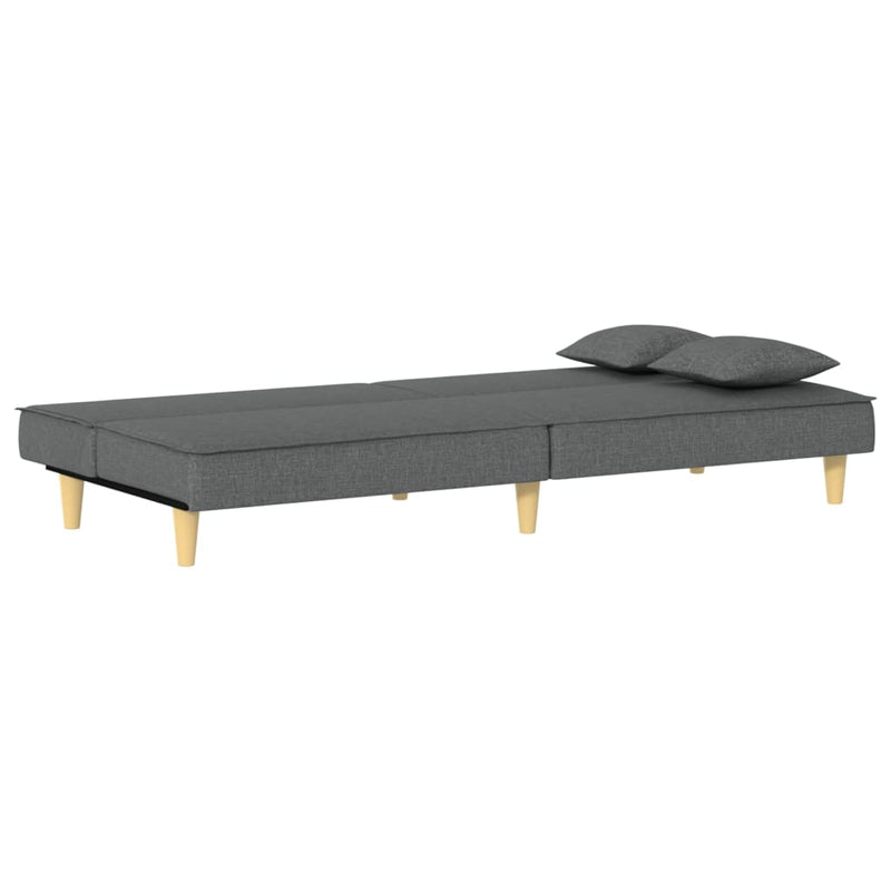 vidaXL Sofa Bed Black Fabric