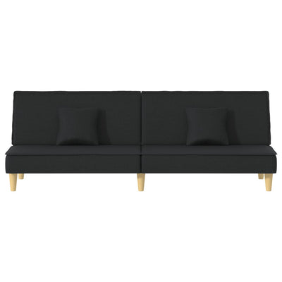 vidaXL Sofa Bed Black Fabric