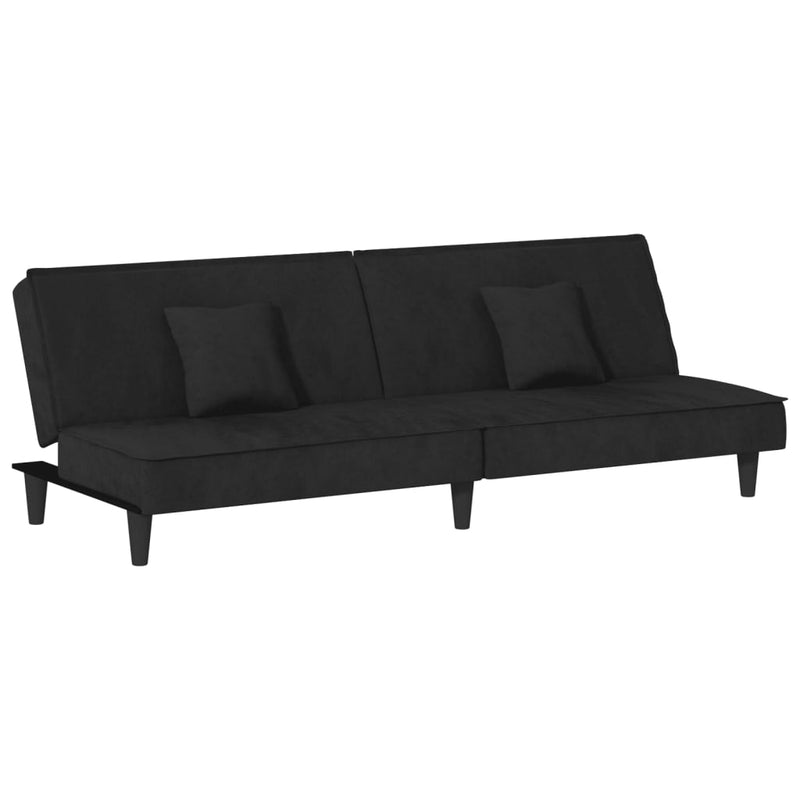 vidaXL Sofa Bed Black Velvet