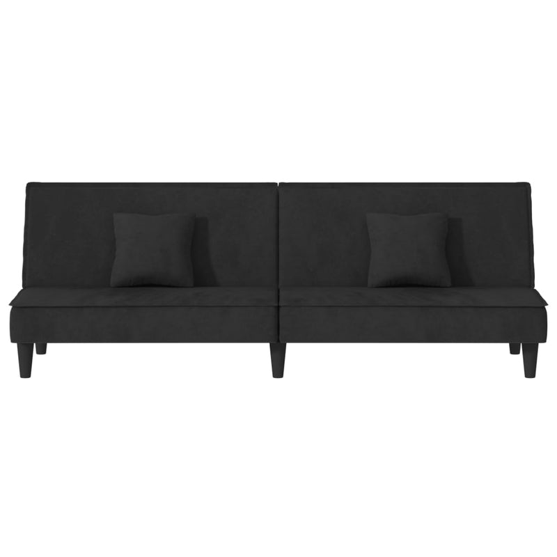 vidaXL Sofa Bed Black Velvet