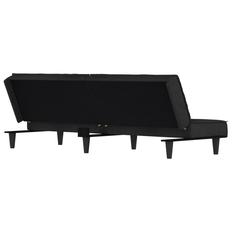 vidaXL Sofa Bed Black Velvet