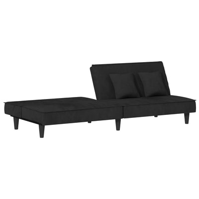 vidaXL Sofa Bed Black Velvet