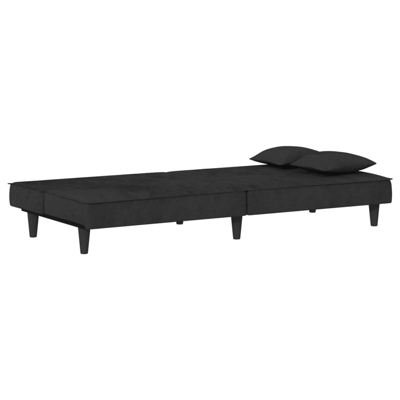 vidaXL Sofa Bed Black Velvet