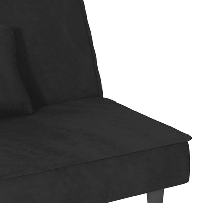 vidaXL Sofa Bed Black Velvet