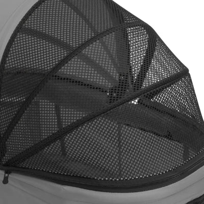 vidaXL 2-Layers Folding Dog Stroller Grey 83x48x97 cm Oxford Fabric