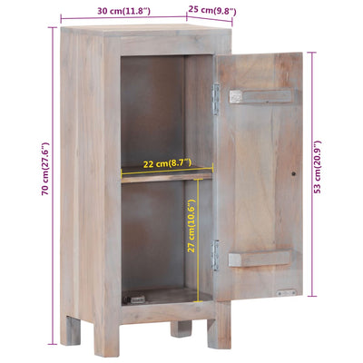 vidaXL Bathroom Cabinet 30x25x70 cm Solid Wood Acacia