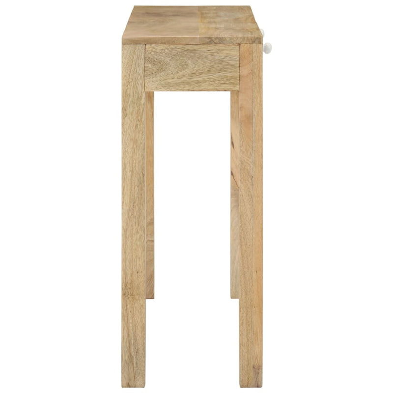 vidaXL Console Table 110x30x75 cm Solid Bleached Wood Mango