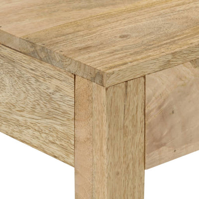 vidaXL Console Table 110x30x75 cm Solid Bleached Wood Mango
