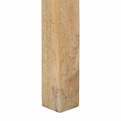 vidaXL Console Table 110x30x75 cm Solid Bleached Wood Mango