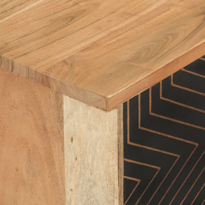 vidaXL TV Cabinet 112x30x40 cm Solid Wood Acacia