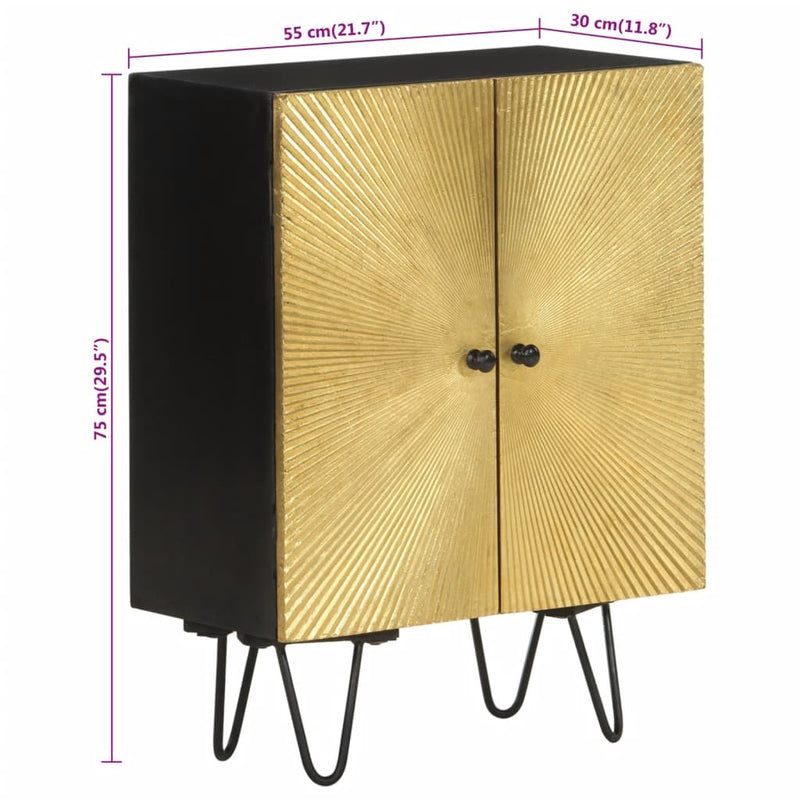 vidaXL Sideboard 55x30x75 cm Solid Wood Mango