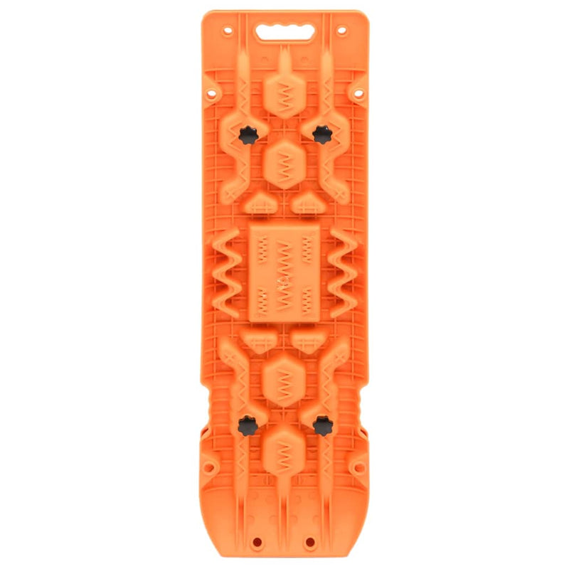 vidaXL Traction Boards 2 pcs Orange 107x31x7 cm Nylon