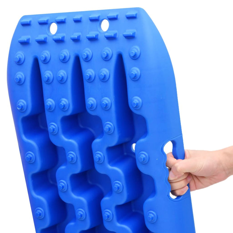 vidaXL Traction Boards 2 pcs Blue 106x30.5x7 cm Nylon