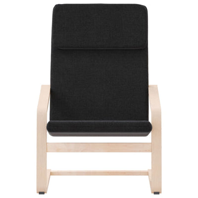 vidaXL Relaxing Chair Black Fabric