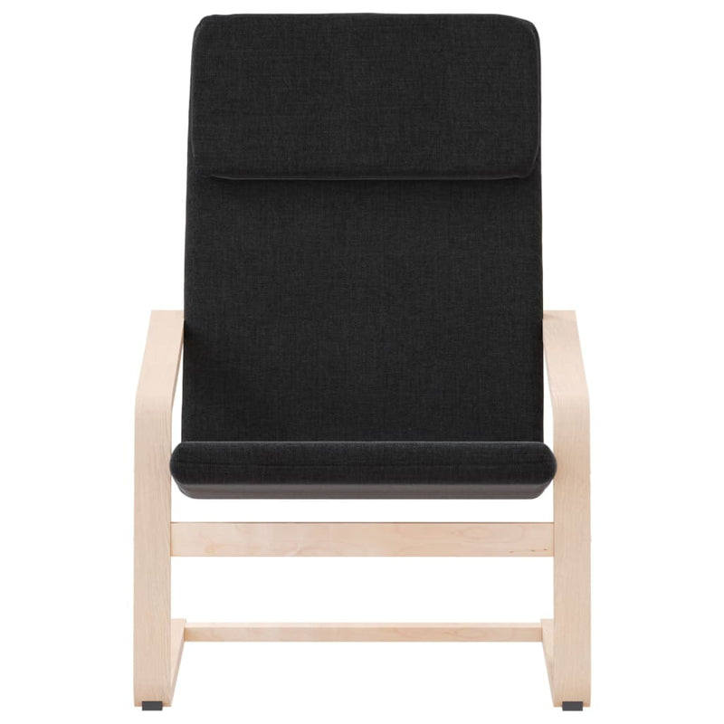 vidaXL Relaxing Chair Black Fabric