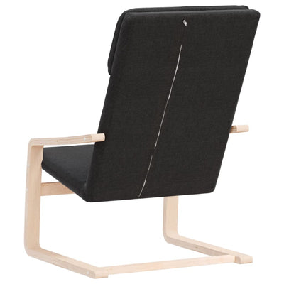 vidaXL Relaxing Chair Black Fabric