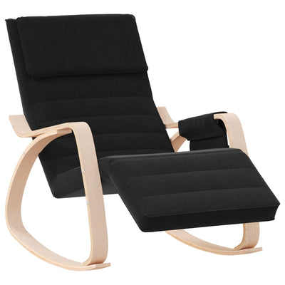 vidaXL Rocking Chair Cream Fabric