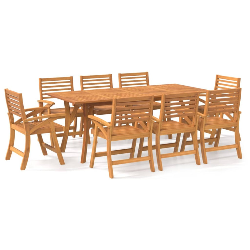 vidaXL 7 Piece Garden Dining Set Solid Wood Acacia