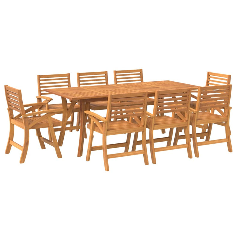 vidaXL 7 Piece Garden Dining Set Solid Wood Acacia