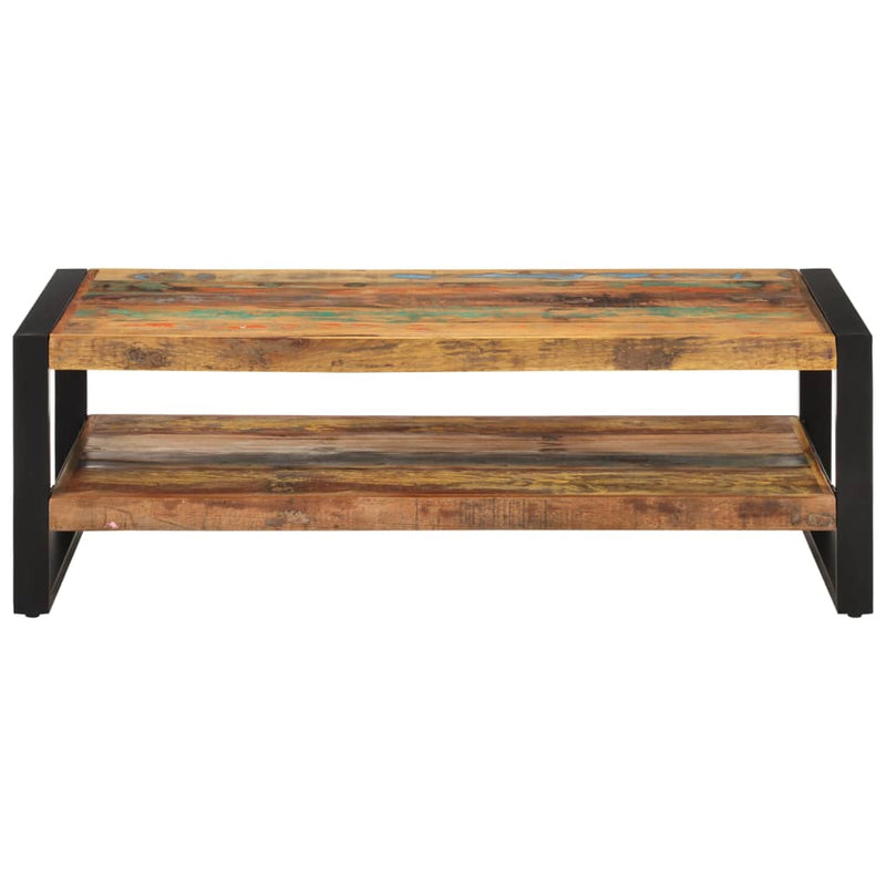 vidaXL Coffee Table 120x55x40 cm Solid Wood Reclaimed