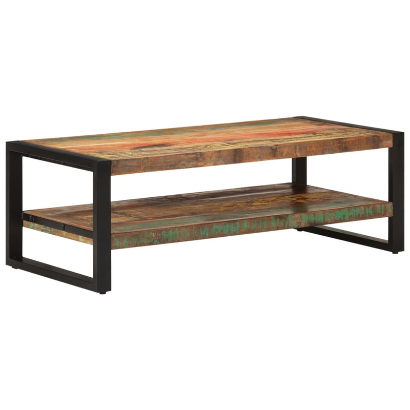vidaXL Coffee Table 120x55x40 cm Solid Wood Reclaimed