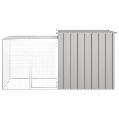 vidaXL Rabbit Cage Anthracite 200x91x100 cm Galvanised Steel