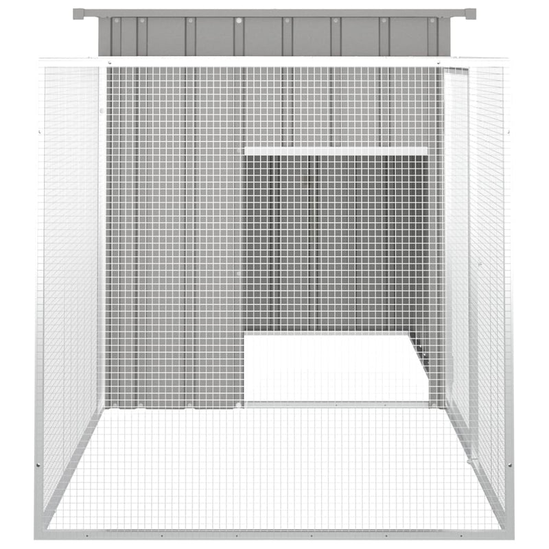 vidaXL Rabbit Cage Anthracite 200x91x100 cm Galvanised Steel