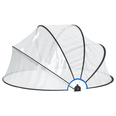 vidaXL Pool Dome Round 376x188 cm PVC