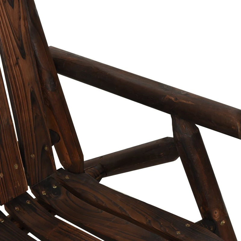 vidaXL 2-Seater Garden Bench 119x85x98 cm Solid Wood Spruce