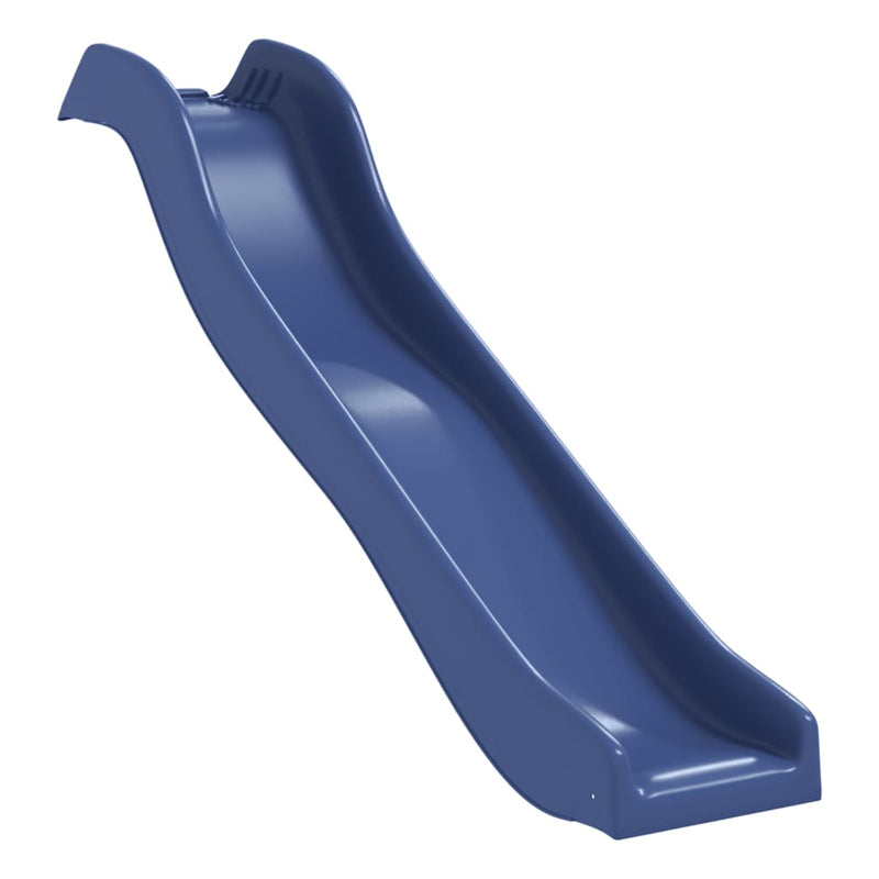 vidaXL Slide and Swing for Playhouse Blue Polypropylene