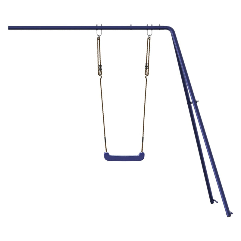 vidaXL Slide and Swing for Playhouse Blue Polypropylene