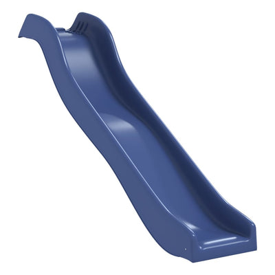vidaXL Slide and Swings for Playhouse Blue Polypropylene