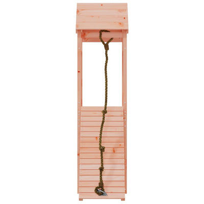 vidaXL Playhouse with Climbing Wall Solid Wood Douglas
