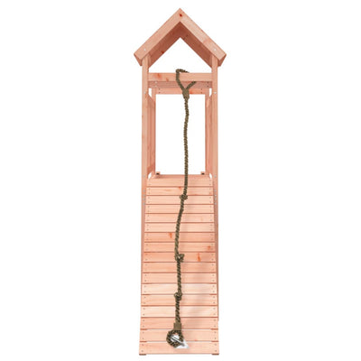 vidaXL Playhouse with Climbing Wall Solid Wood Douglas