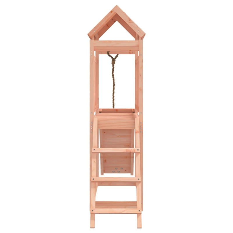 vidaXL Playhouse with Climbing Wall Solid Wood Douglas