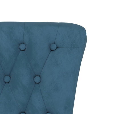 vidaXL High Back Chair Light Grey Velvet Button Design